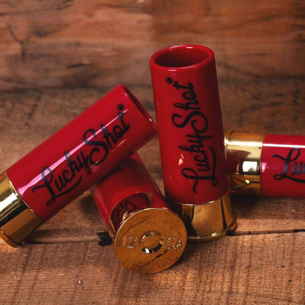 12 Gauge Shotgun Shell Shot Glasses Set of 4