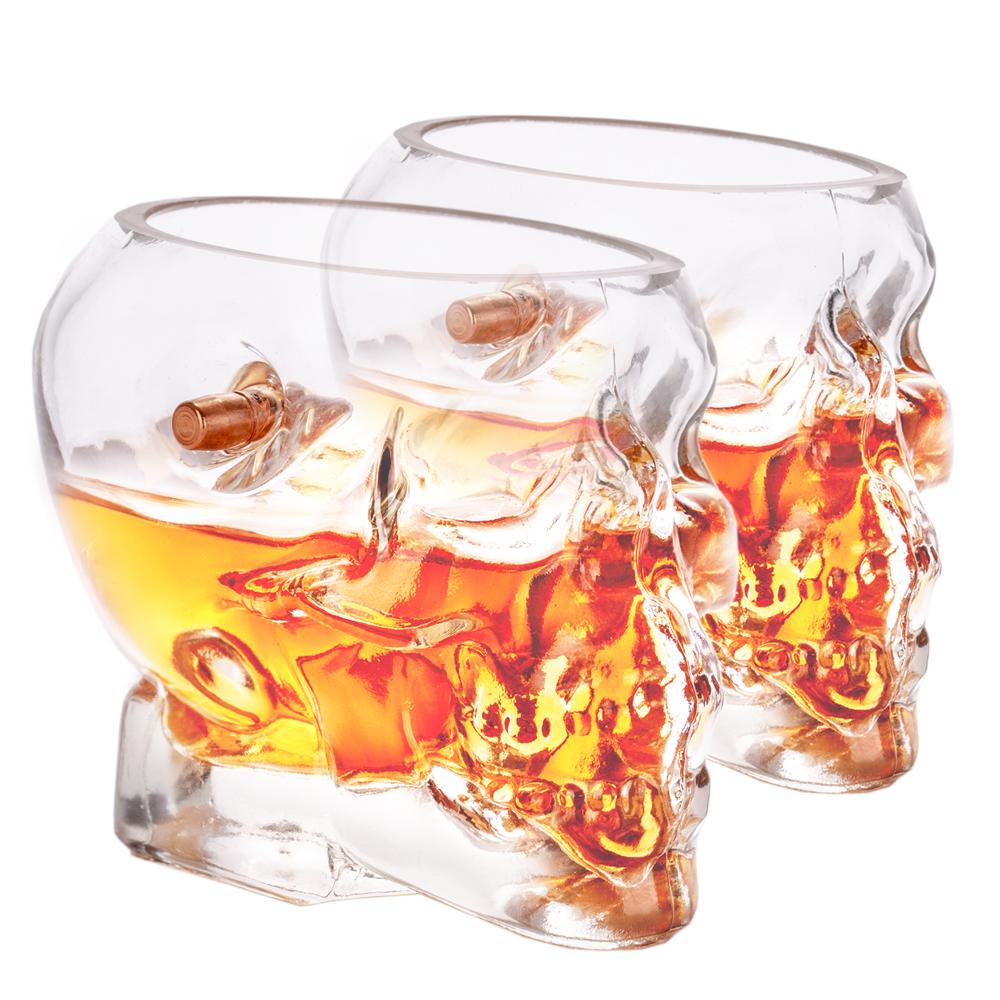 Headshot Whiskey Glass - Embedded with a Real .308 Bullet