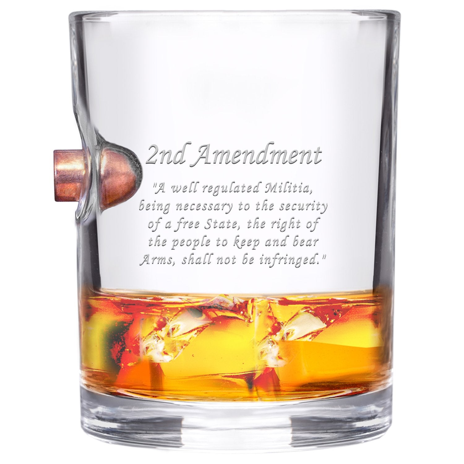 45 Caliber Whiskey Glass - 2nd Amendment