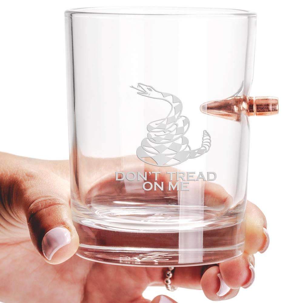 .308 Bullet Whiskey Glass - Don’t Tread on Me