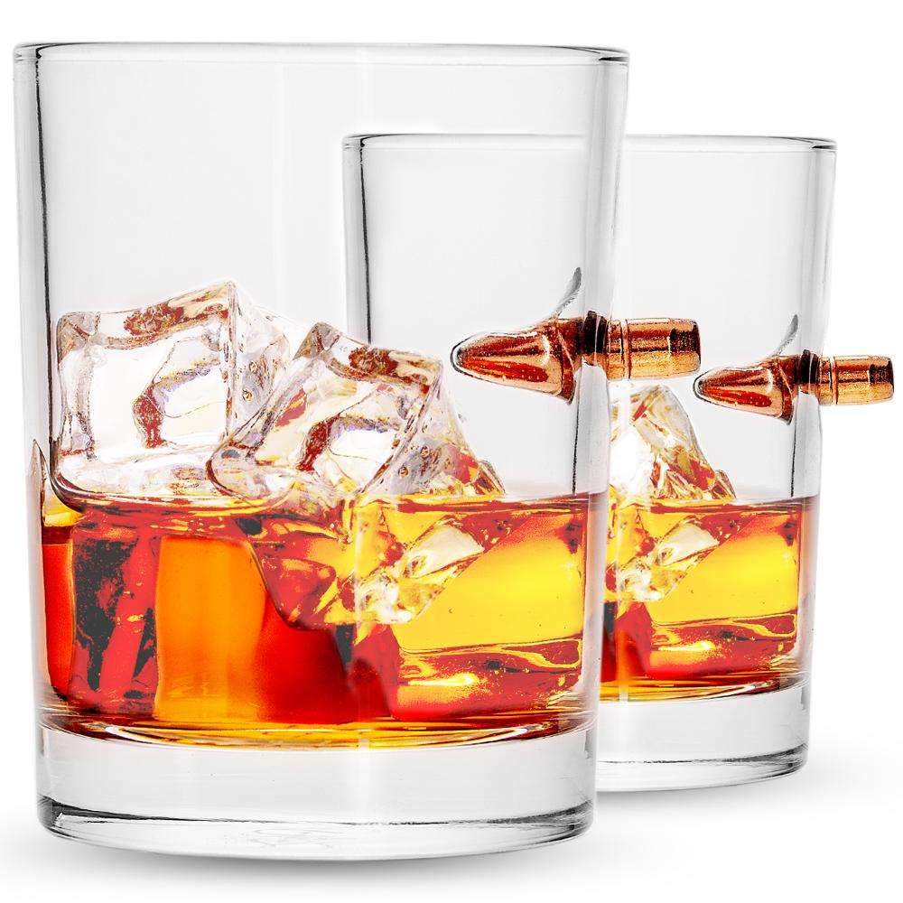 .308 Bullet Whiskey Glass Gift Boxed Set of 2