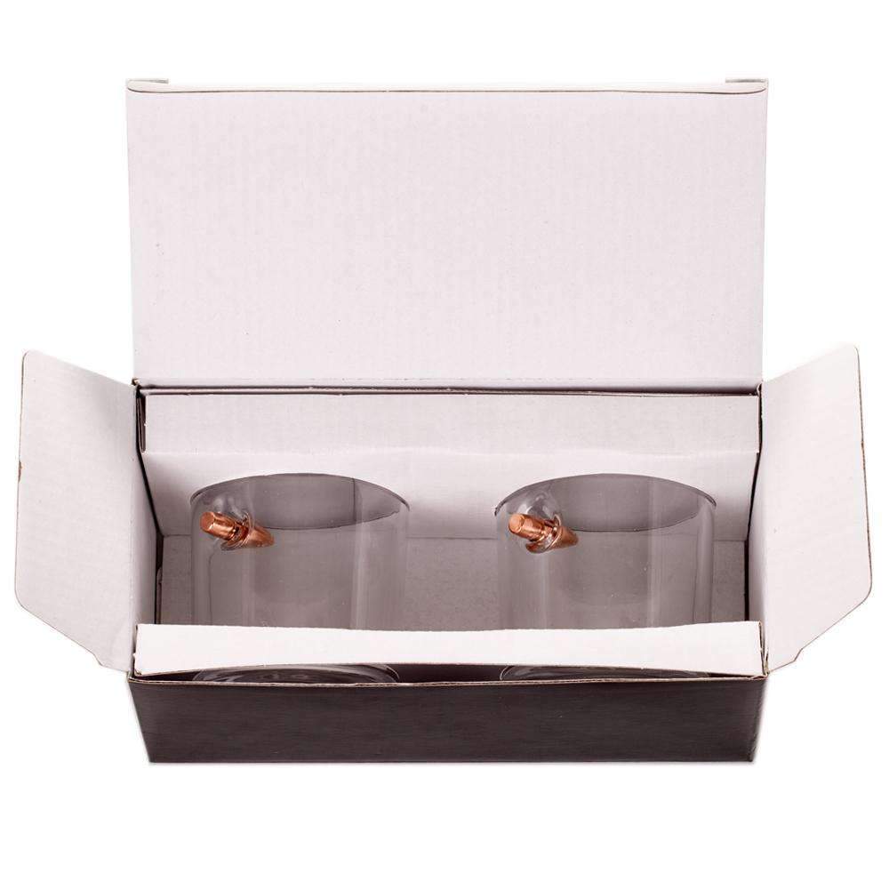 .308 Bullet Whiskey Glass Gift Boxed Set of 2