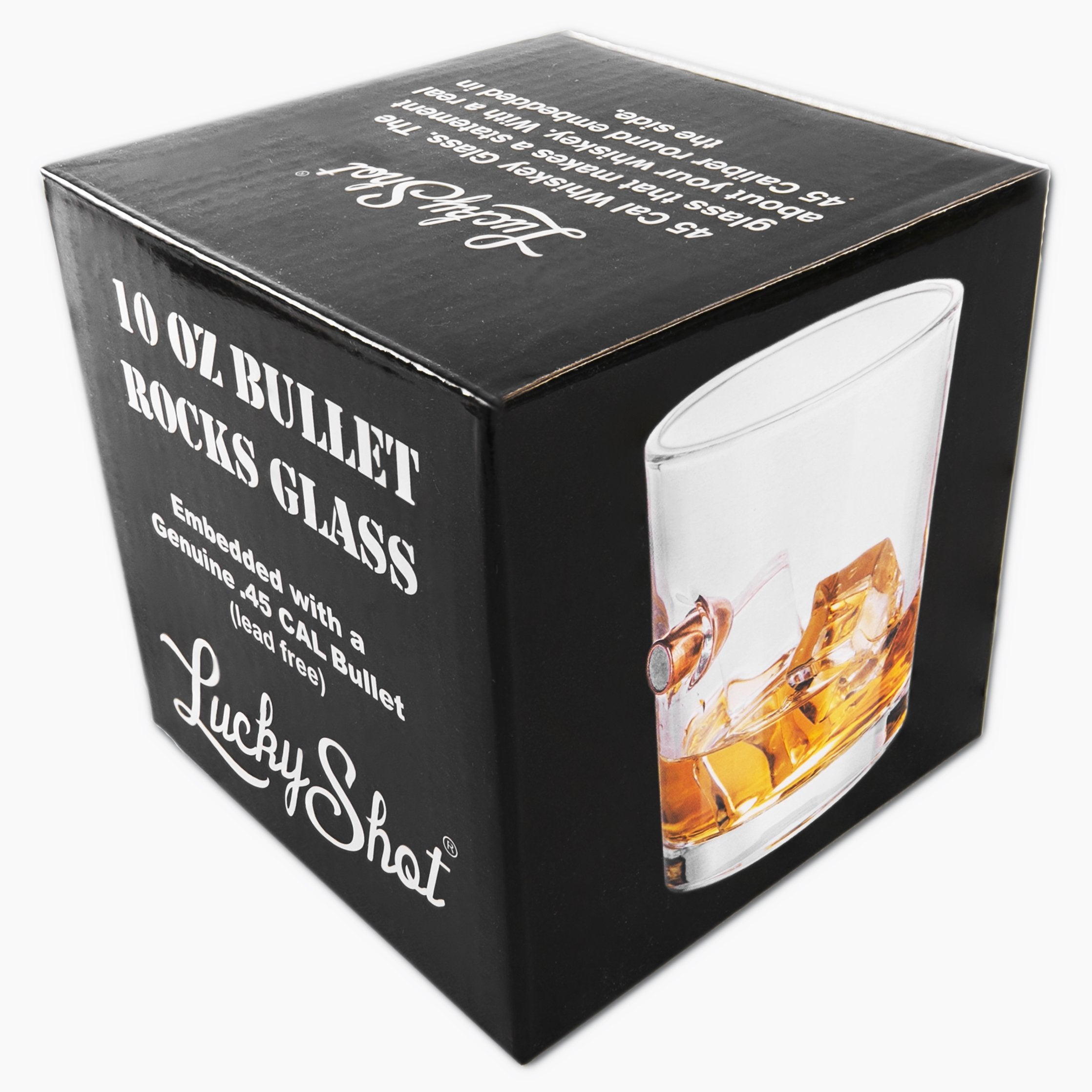 .45 Caliber Bullet Whiskey Glass - 2nd Amendment