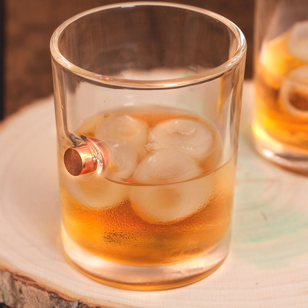 .45 Caliber Bullet Whiskey Glass