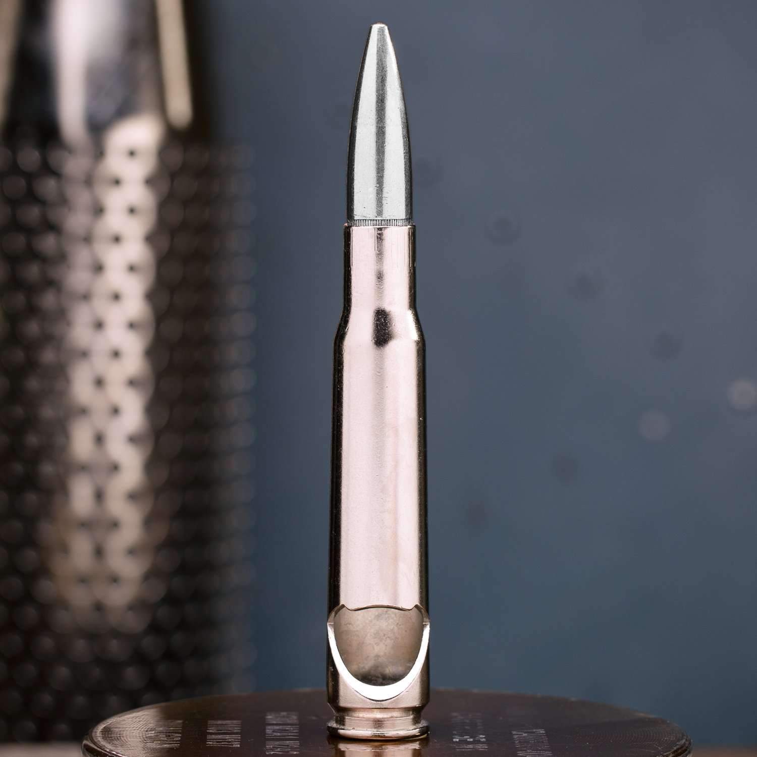 .50 Caliber BMG Bullet Bottle Opener in Chrome