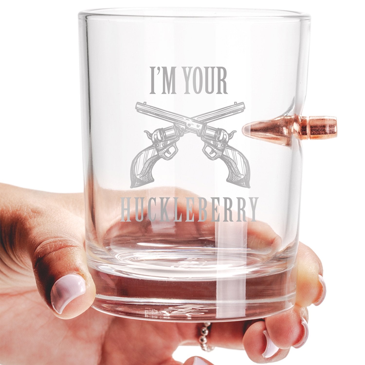 .308 Bullet Whiskey Glass - I'm Your Huckleberry
