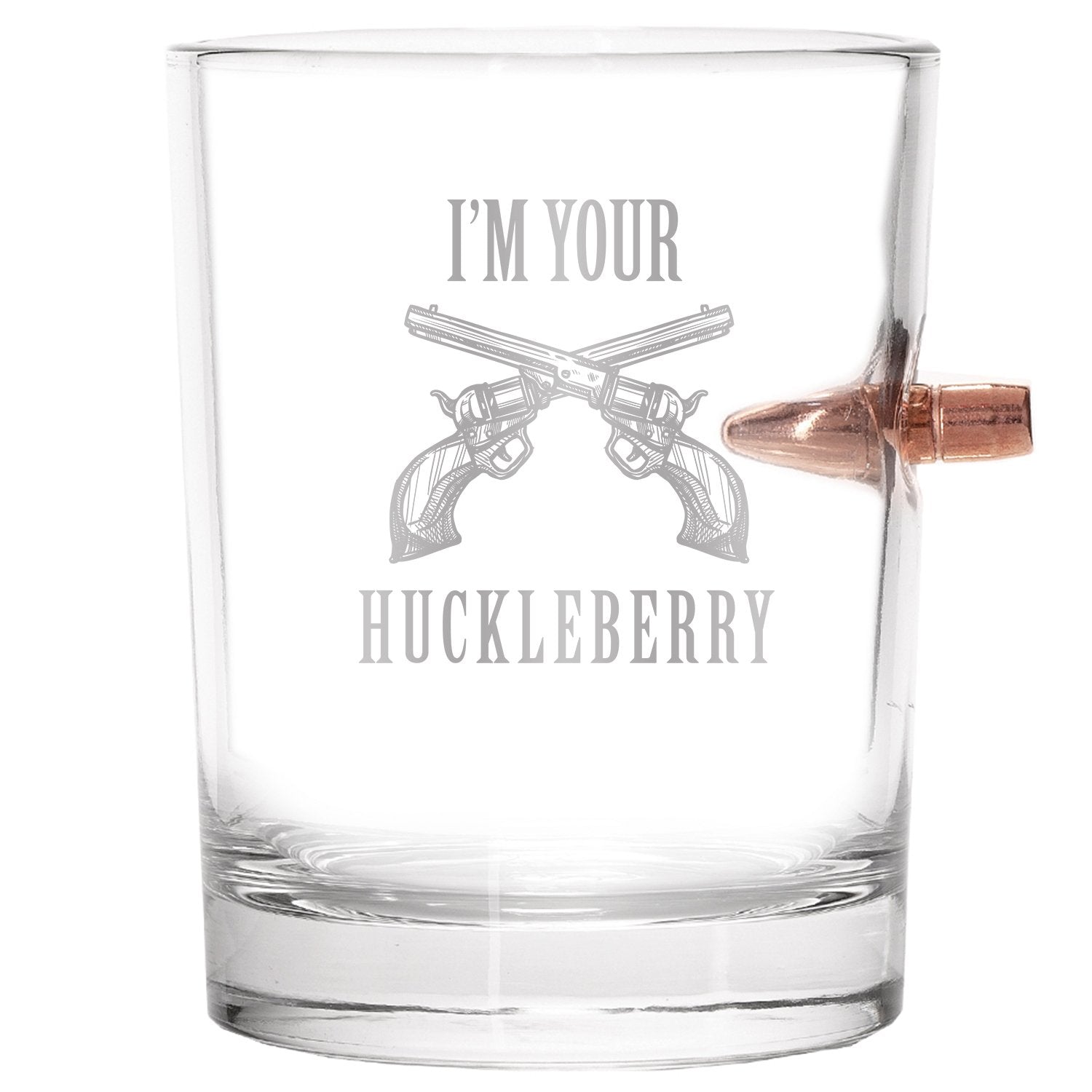 .308 Bullet Whiskey Glass - I'm Your Huckleberry