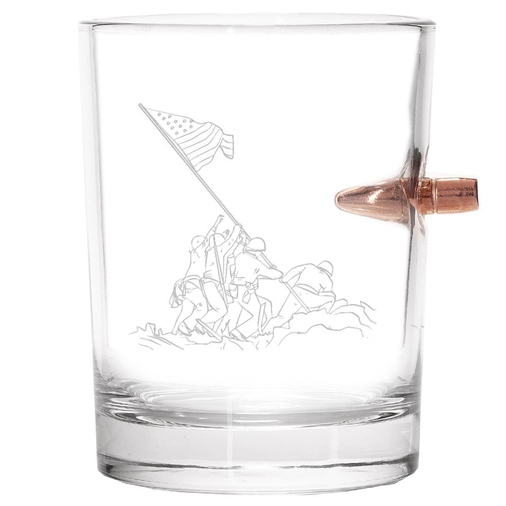 .308 Bullet Whiskey Glass - Honor Iwo Jima