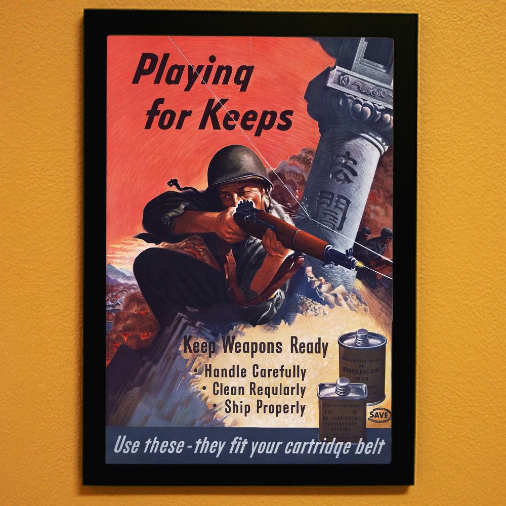 Playing For Keeps World War II Poster