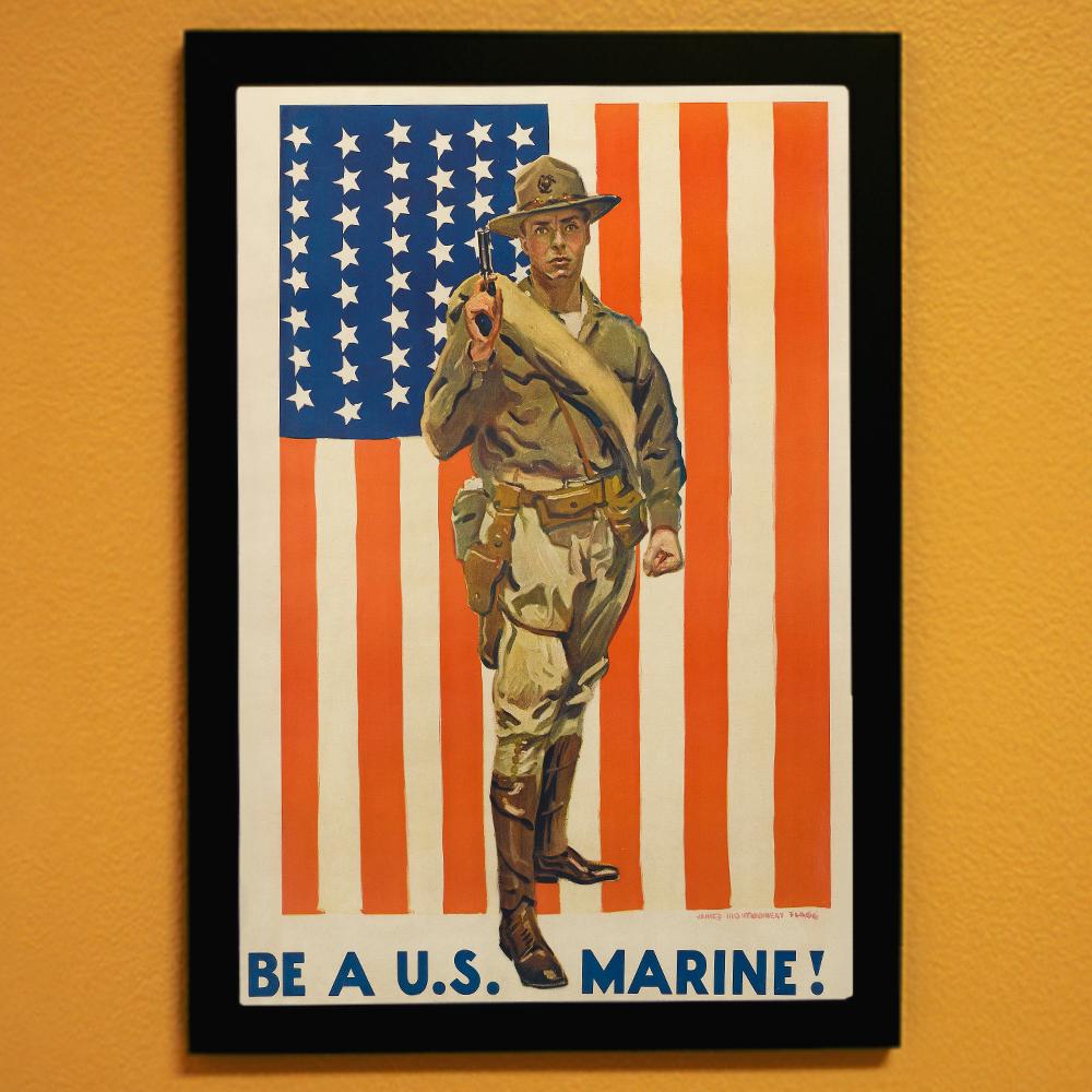 Be A U.S. Marine! World War II Poster