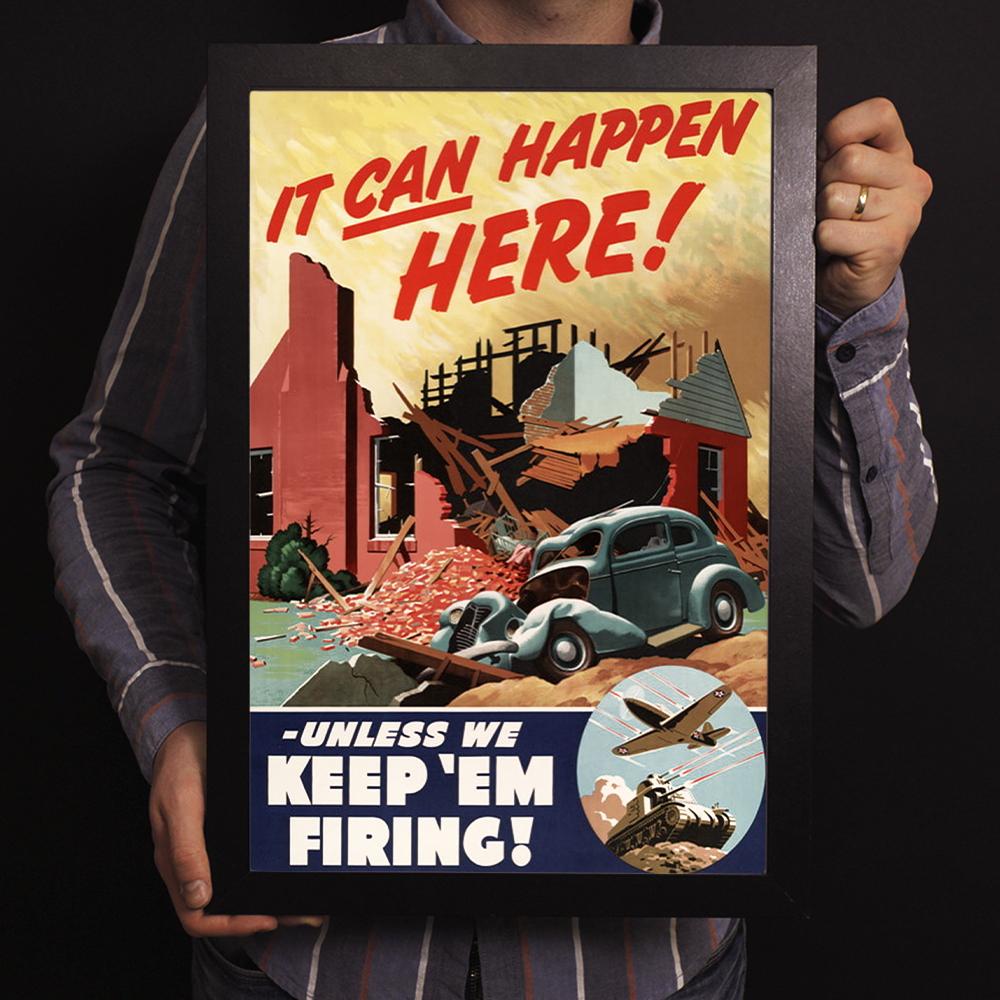 It Can Happen Here! World War II Poster