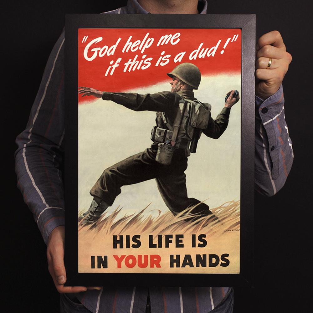 "God Help Me If This Is A Dud" World War II Poster