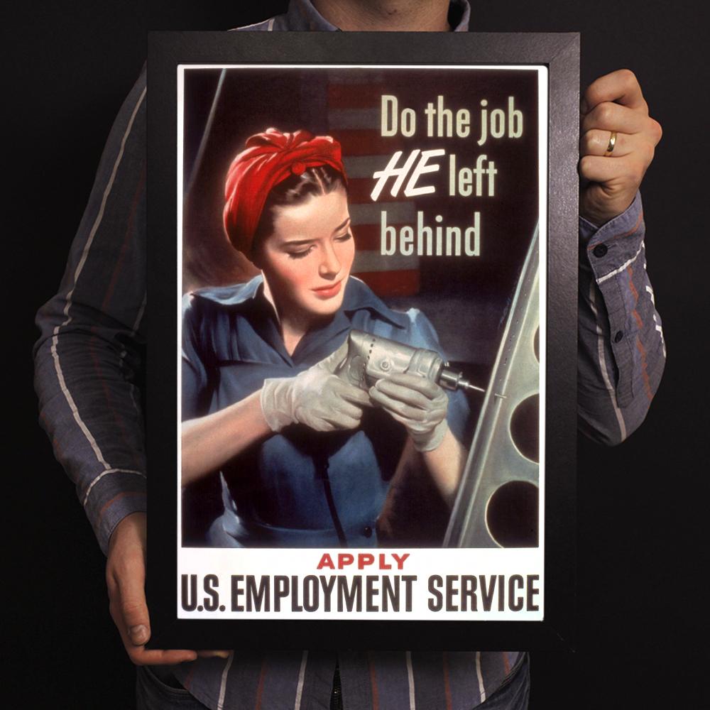Do The Job He Left Behind World War II Poster