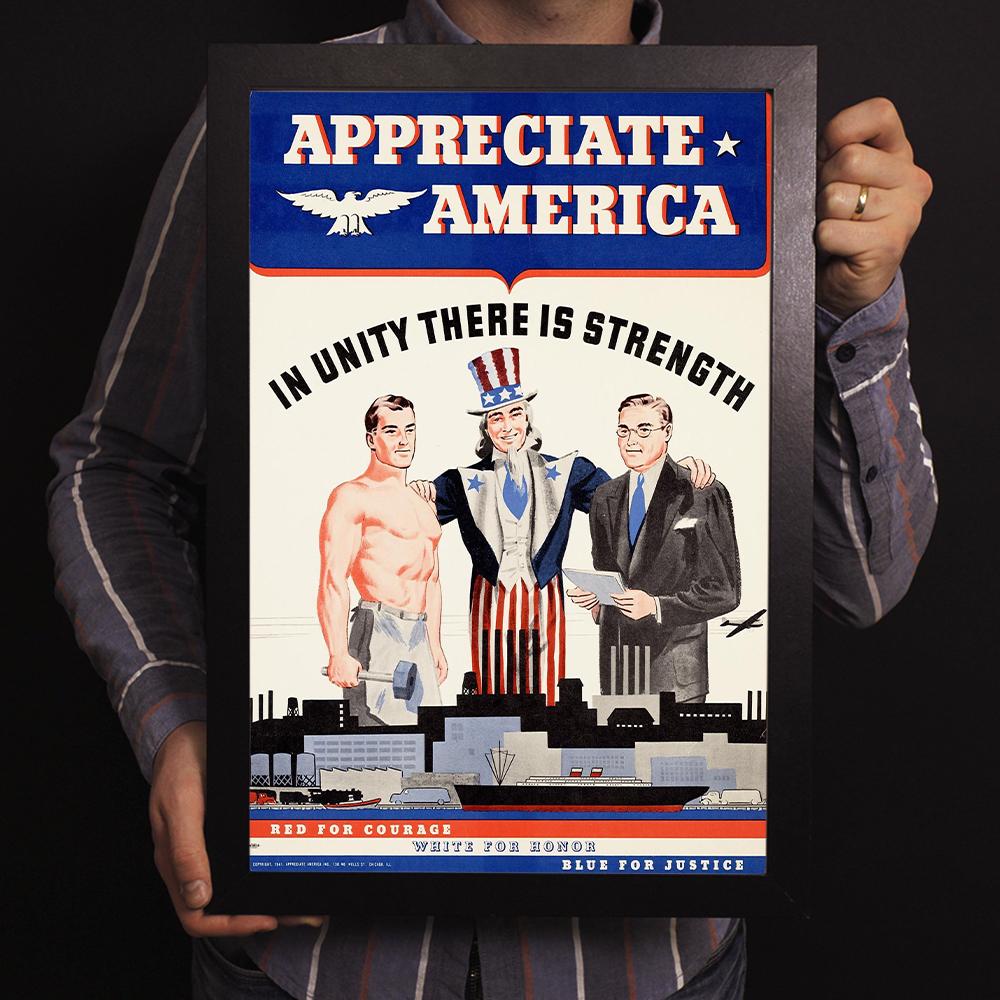 Appreciate America World War II Poster