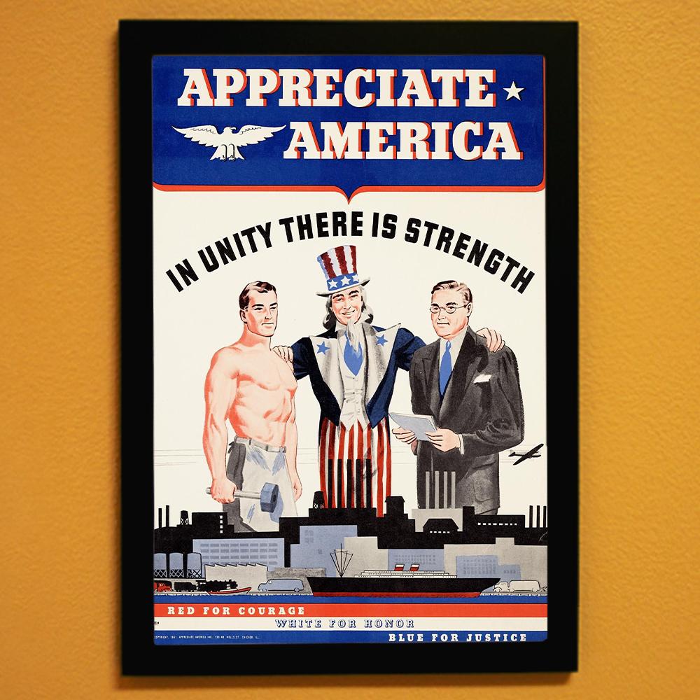 Appreciate America World War II Poster