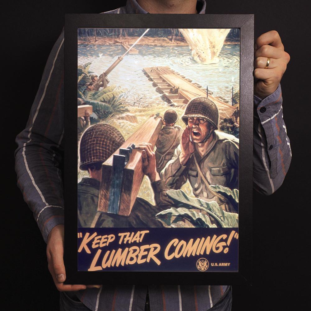 Keep That Lumber Coming! World War II Poster