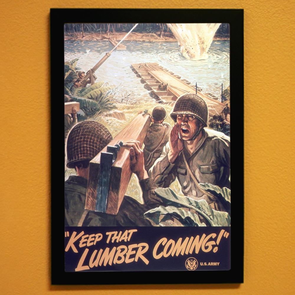 Keep That Lumber Coming! World War II Poster