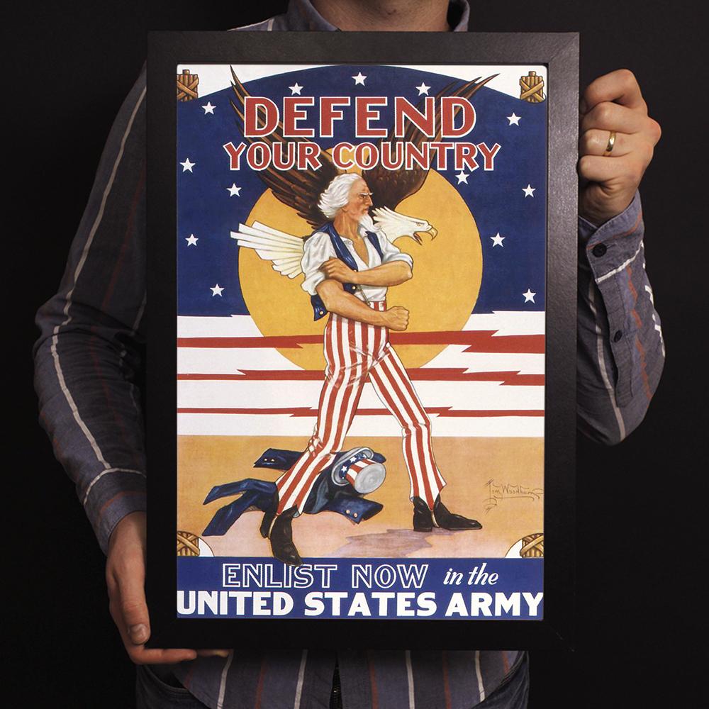 Defend Your Country World War II Poster