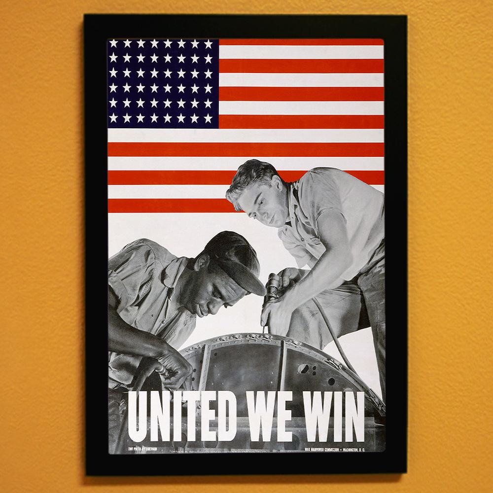 United We Win World War II Poster