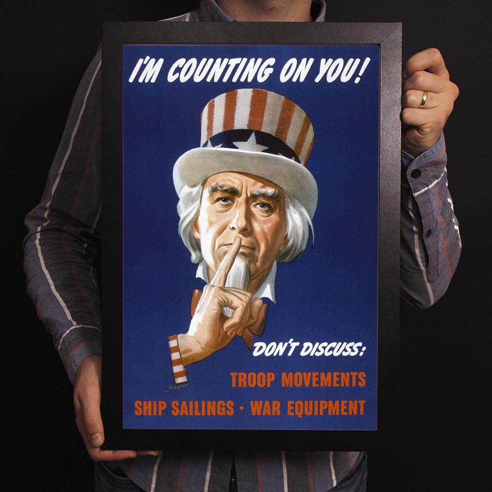 I'm Counting on You World War II Poster