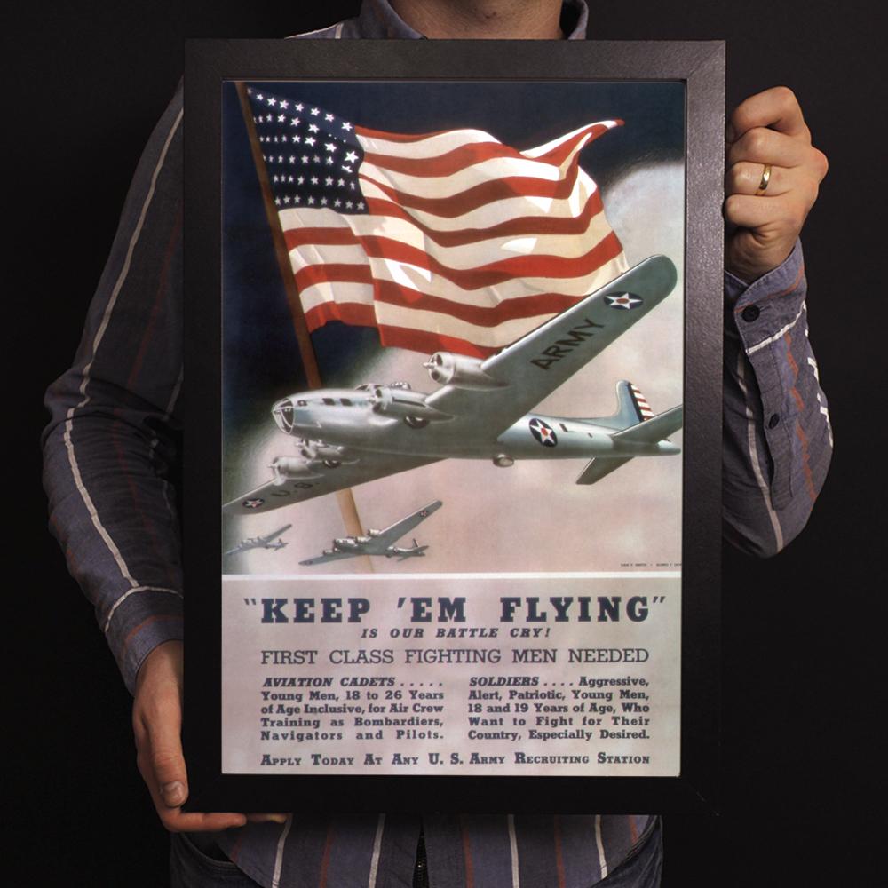 Keep 'Em Flying World War II Poster