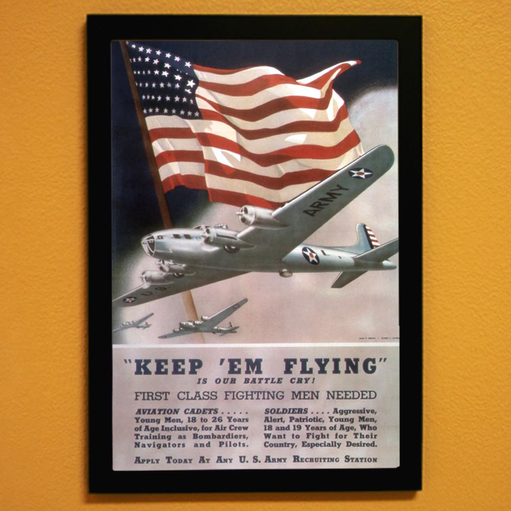 Keep 'Em Flying World War II Poster