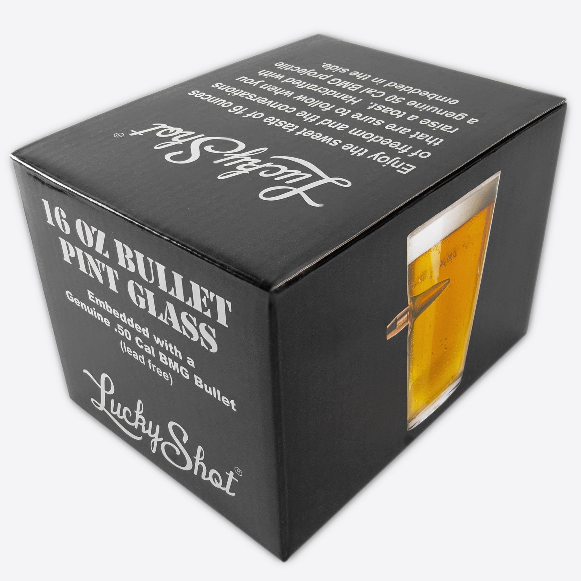 .50 Caliber Bullet Pint Glass