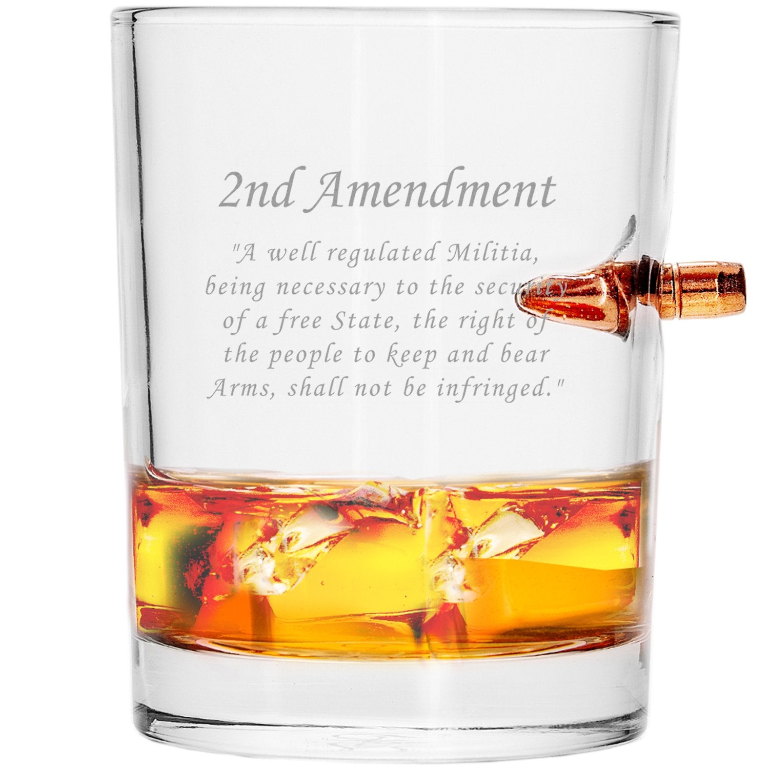.308 Bullet Whiskey Glass - 2nd Amendment