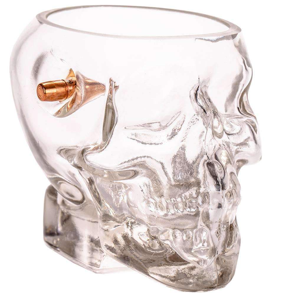 Headshot Whiskey Glass - Embedded with a Real .308 Bullet