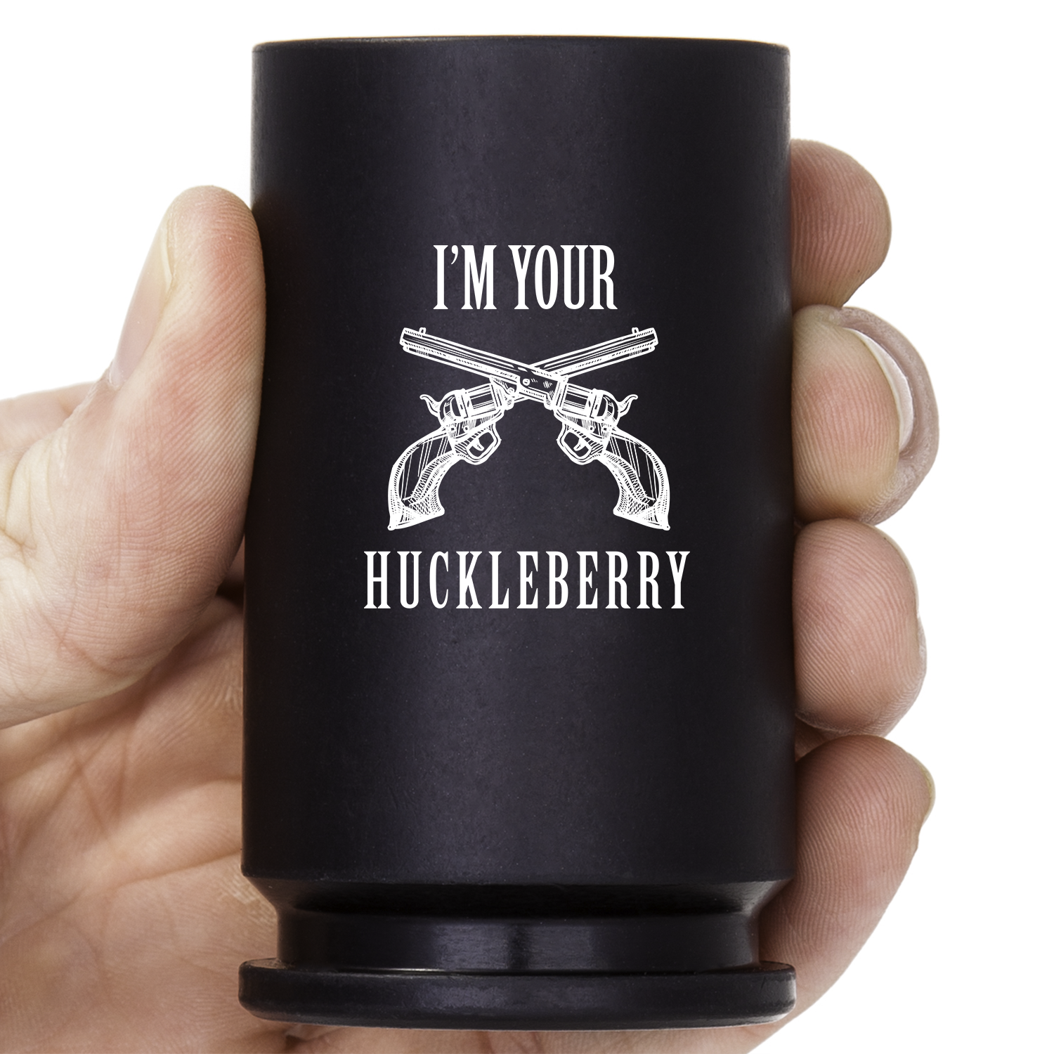 30MM A-10 Warthog "I'm Your Huckleberry" Shot Glass - Black
