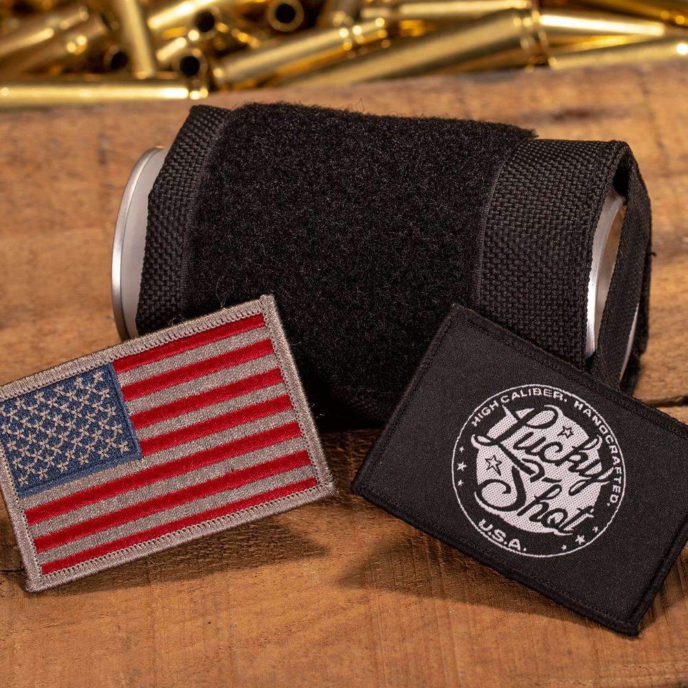Tactical Velcro Drink Sleeve W/ 2 Embroidered Patches Promotion