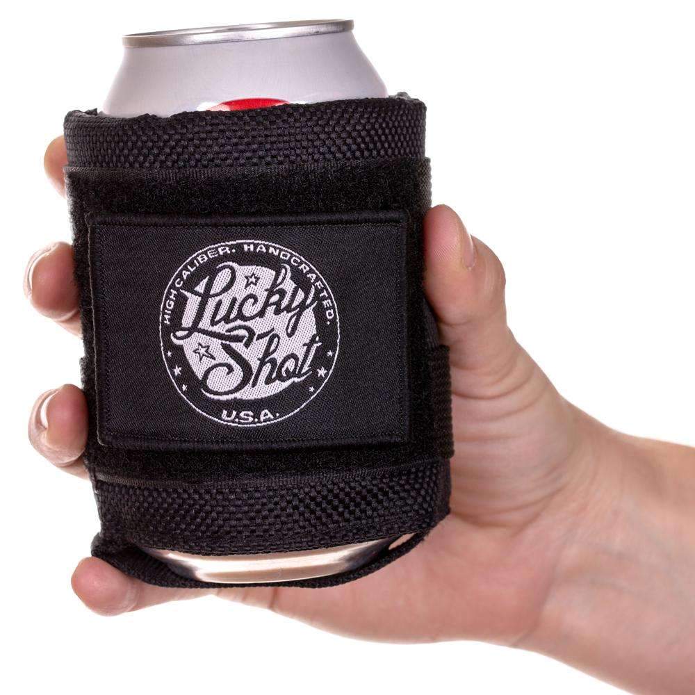 Tactical Velcro Drink Sleeve W/ 2 Embroidered Patches
